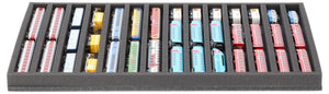 JV035A002 Feldherr foam insert for model railway - N scale - 14 compartments - for horizontal storage