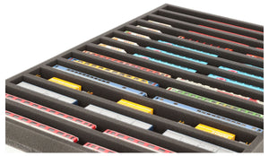 JV035A002 Feldherr foam insert for model railway - N scale - 14 compartments - for horizontal storage