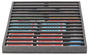 JV035A002 Feldherr foam insert for model railway - N scale - 14 compartments - for horizontal storage