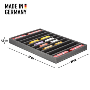 JV045A001 Feldherr foam insert for model railway - H0m scale - 10 compartments - for horizontal storage