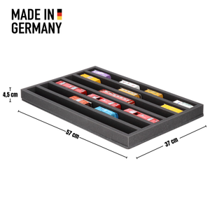 JV045A002 Feldherr foam insert for model railway - H0m scale - 6 compartments - for horizontal storage