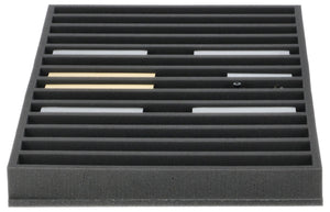 Foam insert for model railway - H0e scale - 14 compartments - for upright storage - JV050A008