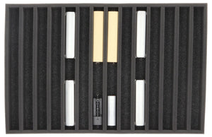 Foam insert for model railway - H0e scale - 14 compartments - for upright storage - JV050A008