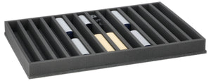 Foam insert for model railway - H0e scale - 14 compartments - for upright storage - JV050A008