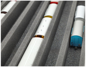 JV055A002 Feldherr foam insert for model railway - H0m scale - 8 compartments - for upright storage