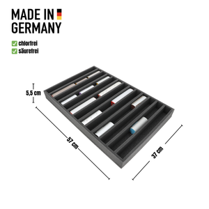 JV055A003 Feldherr foam insert for model railway - H0m scale - 13 compartments - for upright storage