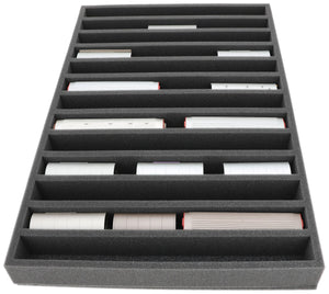 JV055A003 Feldherr foam insert for model railway - H0m scale - 13 compartments - for upright storage
