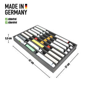 JV055A004 Foam insert for model cars 1:87 - Trucks, buses, utility vehicles - 8 compartments