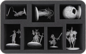 Feldherr foam tray set for KDM Wave 1 + 2: Dragon King, Gorm, Lion God, Lonely Tree and small monsters