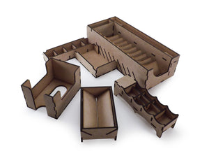 Boardgame Organizer Insert for King of Tokyo or King of New York + expansions Power Up! and Halloween