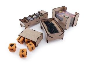Boardgame Organizer Insert for King of Tokyo or King of New York + expansions Power Up! and Halloween