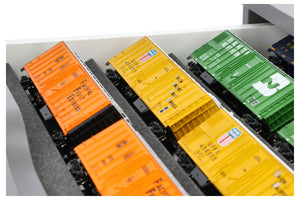Feldherr Zugliege - H0 scale 60 x 42 cm - for IKEA ALEX drawer unit on casters - 5 compartments - KQMFQNA01