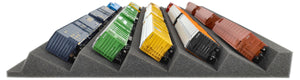 Feldherr Zugliege - H0 scale 60 x 42 cm - for IKEA ALEX drawer unit on casters - 5 compartments - KQMFQNA01