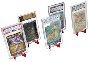 5 pcs value pack Feldherr Card Stand - Foldable - for Graded Cards, Trading Cards and Slabs