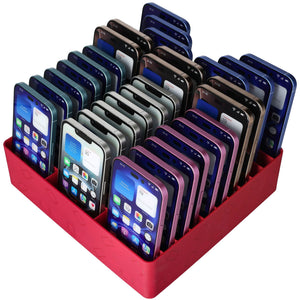 Feldherr class set of cell phone parking spaces for schools and training companies - space for up to 30 smartphones