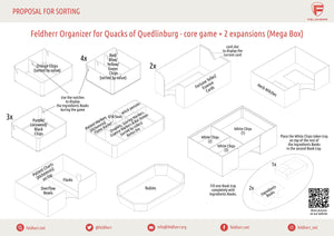 Feldherr Storage Box LBBG075 for The Quacks of Quedlinburg - core game + 2 expansions (Mega box)