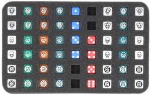 Feldherr Magnetic Box yellow for HeroQuest - 54 dice