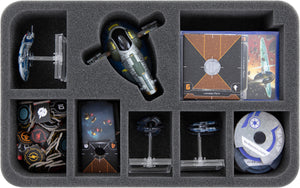 Feldherr MEDIUM case for X-Wing Scum and Villainy, Hound's Tooth and Slave 1