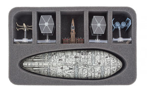 Feldherr MINI PLUS Case for X-Wing Rebel Transport, Millennium Falcon, YT-2400 Freighter