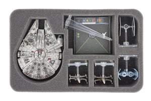 Feldherr MINI PLUS Case for X-Wing Millennium Falcon, YT-2400, Star Ships and accessories