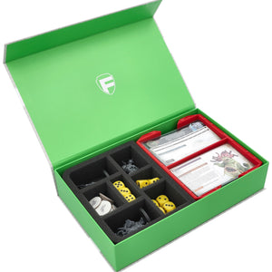 Feldherr Magnetic Box green for Warhammer Age of Sigmar: Warscroll Cards (70 x 121 mm) + Miniatures + Accessories