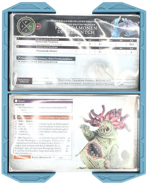 Feldherr Magnetic Box green for Warhammer Age of Sigmar: Warscroll Cards (70 x 121 mm)