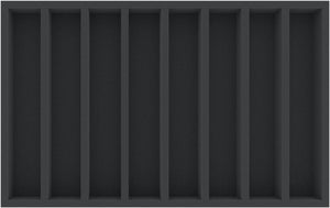 DS050A004 Foam inlay 00 Gauge - horizontal - 8 slots for model railway locomotives, wagons and vehicles
