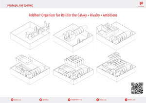 Feldherr Organizer Insert for Roll for the Galaxy + Rivalry + Ambition