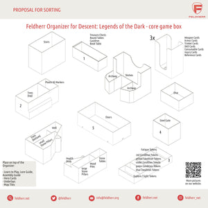 Feldherr Organizer Insert + foam set for Descent: Legends of the Dark - core game box