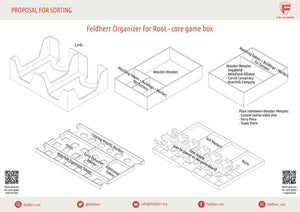 Feldherr Organizer Insert for Root - core game box