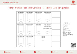 Feldherr Organizer Insert + foam set for Darksiders: The Forbidden Lands - core game box