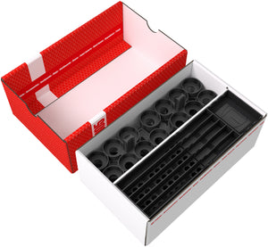 Feldherr Storage Box TCHS105 for miniatures + Citadel paint pots + brushes