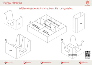 Feldherr Organizer Insert for Star Wars: Outer Rim - core game box