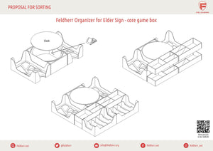 Feldherr Organizer Insert for The Elder Sign - Revised Edition core game box