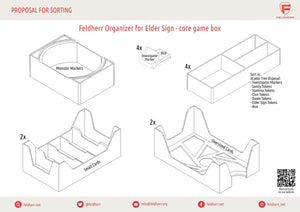 Feldherr Organizer Insert for The Elder Sign - Revised Edition core game box