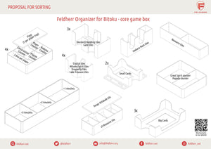 Feldherr Organizer Insert for Bitoku - core game box