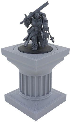 3 pcs. value pack Feldherr figure pillar with adapter rings for miniatures on 32 / 40 / 50 mm base + Ubisoft Heroes figures