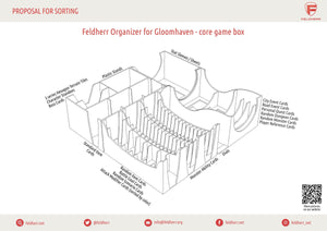 Feldherr Organizer Insert for Gloomhaven - core game box