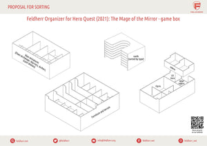 Feldherr Organizer Insert for HeroQuest (2021): The Mage of the Mirror - board game box