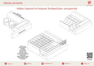 Feldherr Organizer Insert for Frostpunk: The Board Game - core game box
