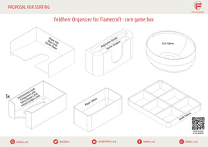 Feldherr Organizer Insert for Flamecraft - core game box