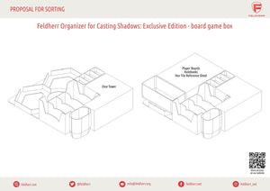 Feldherr Organizer Insert for Casting Shadows: Exclusive Edition - board game box