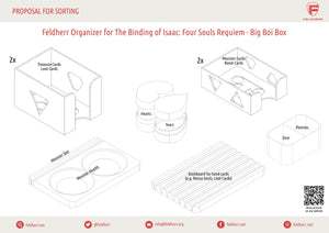 Feldherr Organizer Insert for The Binding of Isaac: Four Souls Requiem - Big Boi Box