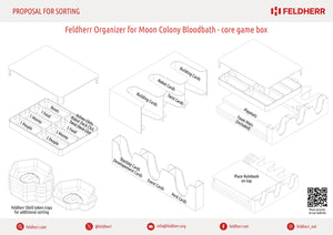 Feldherr Organizer Insert for Moon Colony Bloodbath - Core Game Box