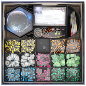Feldherr Organizer Insert with Foam Tray for Twilight Imperium: Thunder's Edge - Board Game Box