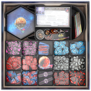 Feldherr Organizer Insert with Foam Tray for Twilight Imperium: Thunder's Edge - Board Game Box