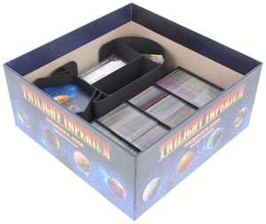 Feldherr Organizer Insert with Foam Tray for Twilight Imperium: Thunder's Edge - Board Game Box