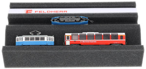 Premium Locomotive Bench N Scale with Magnetic Strip and Additional Maintenance Shaft – Ideal for N Models