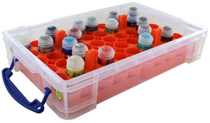 Feldherr paint racks + token trays for 4L Really Useful Boxes - 56 Citadel Paint Pots (12 ml) + game material