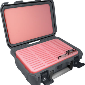 Protective case / transport case waterproof for 2.5'' SSD / HDD hard drives - 48 compartments